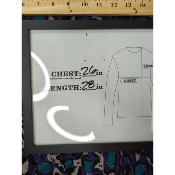 Travel Elements Womens Plus Size 2XL Stretch Print Tunic Top Embellished - Picture 8 of 9